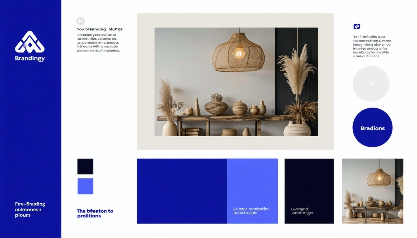 Branding solutions with logo and color palette
